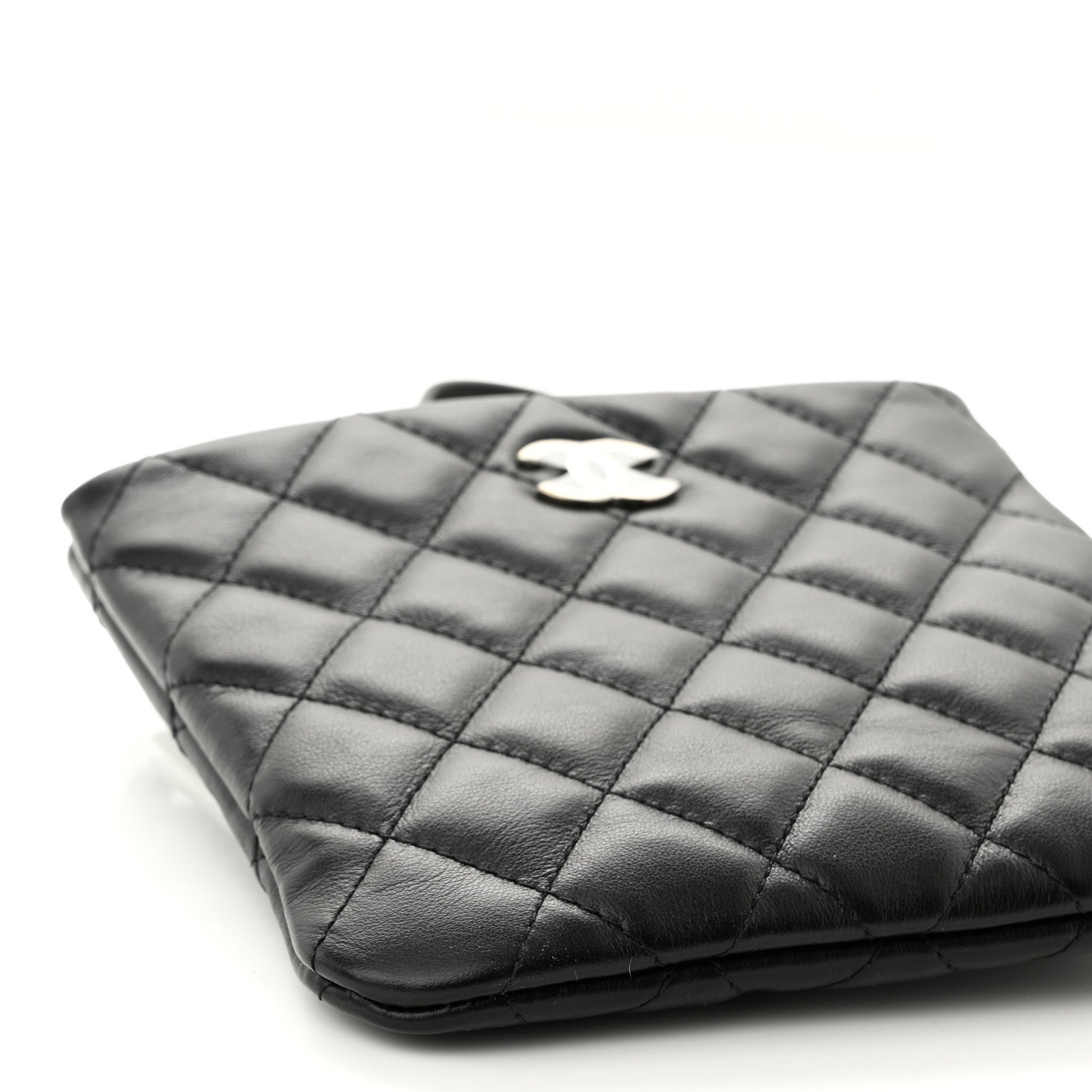 Chanel Lambskin Quilted Crossbody Bag Black 8 of 9