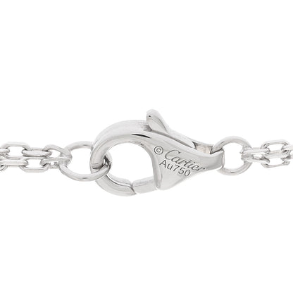 Cartier 18K White Gold 2 Diamond LOVE Necklace 4 of 5