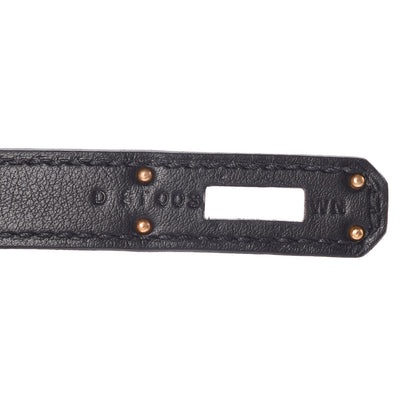 Hermes Swift Kelly Cut Clutch Pochette Black 7 of 9
