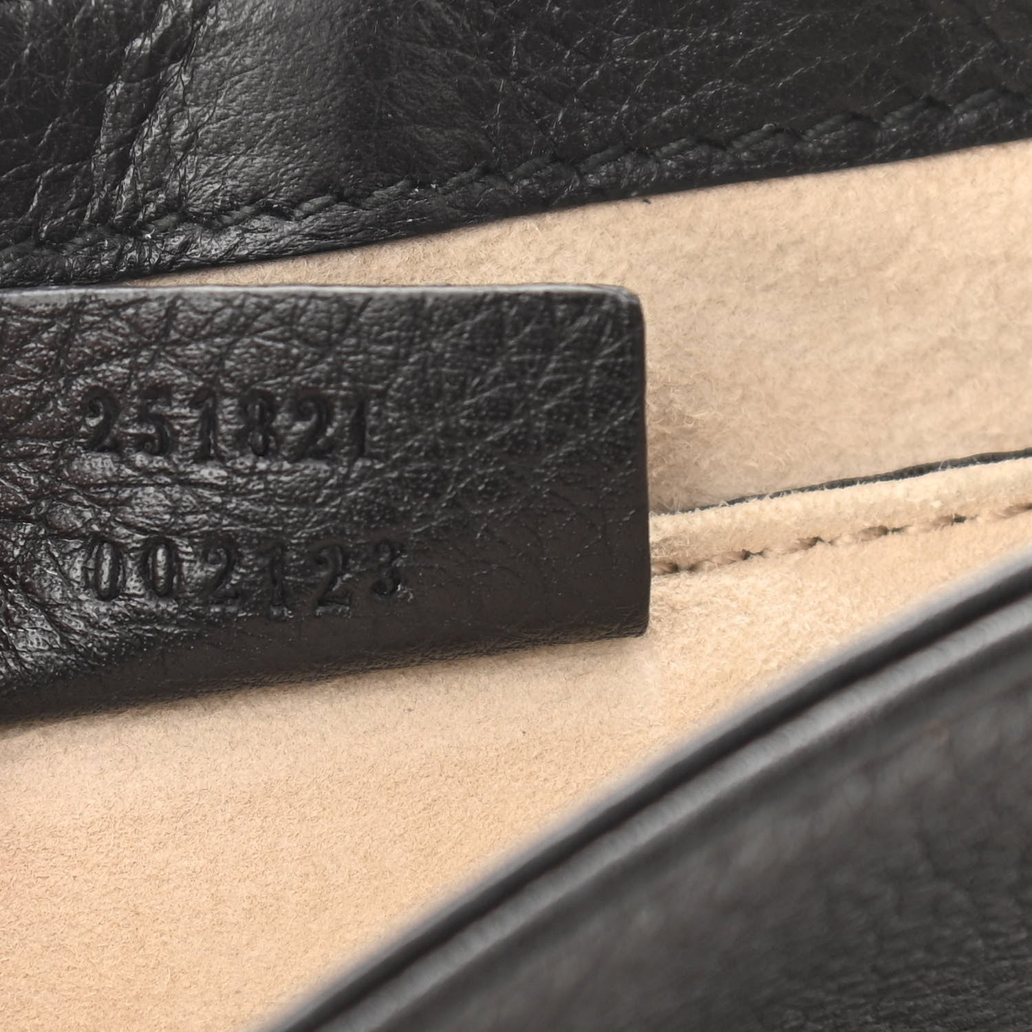 Gucci Pebbled Calfskin Small 1973 Chain Shoulder Bag Black 7 of 12
