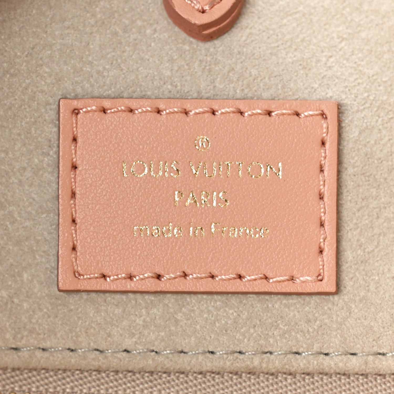 Louis Vuitton Empreinte Monogram Giant Onthego MM Rose Trianon Creme 6 of 10