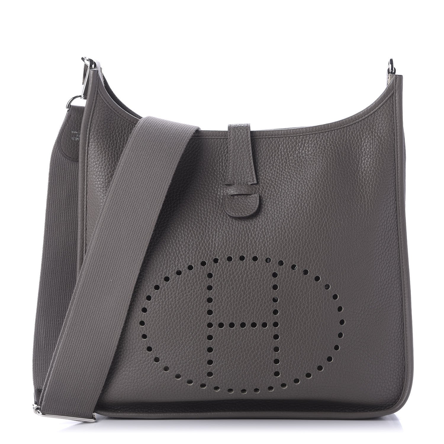 Hermes Taurillon Clemence Evelyne III GM Etain 1 of 9