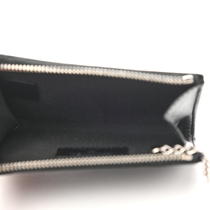 Chanel Caviar Camellia Embossed Key Holder Case Black 5 of 7