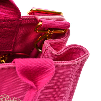 Prada Canapa Small Logo Tote Fuxia 11 of 12