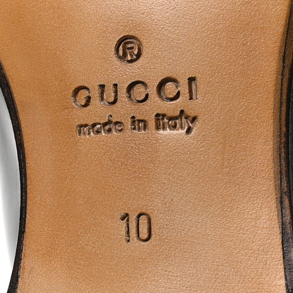 Gucci Betis Glamour Horsebit Mens Jordaan Loafers 10 Black 7 of 9