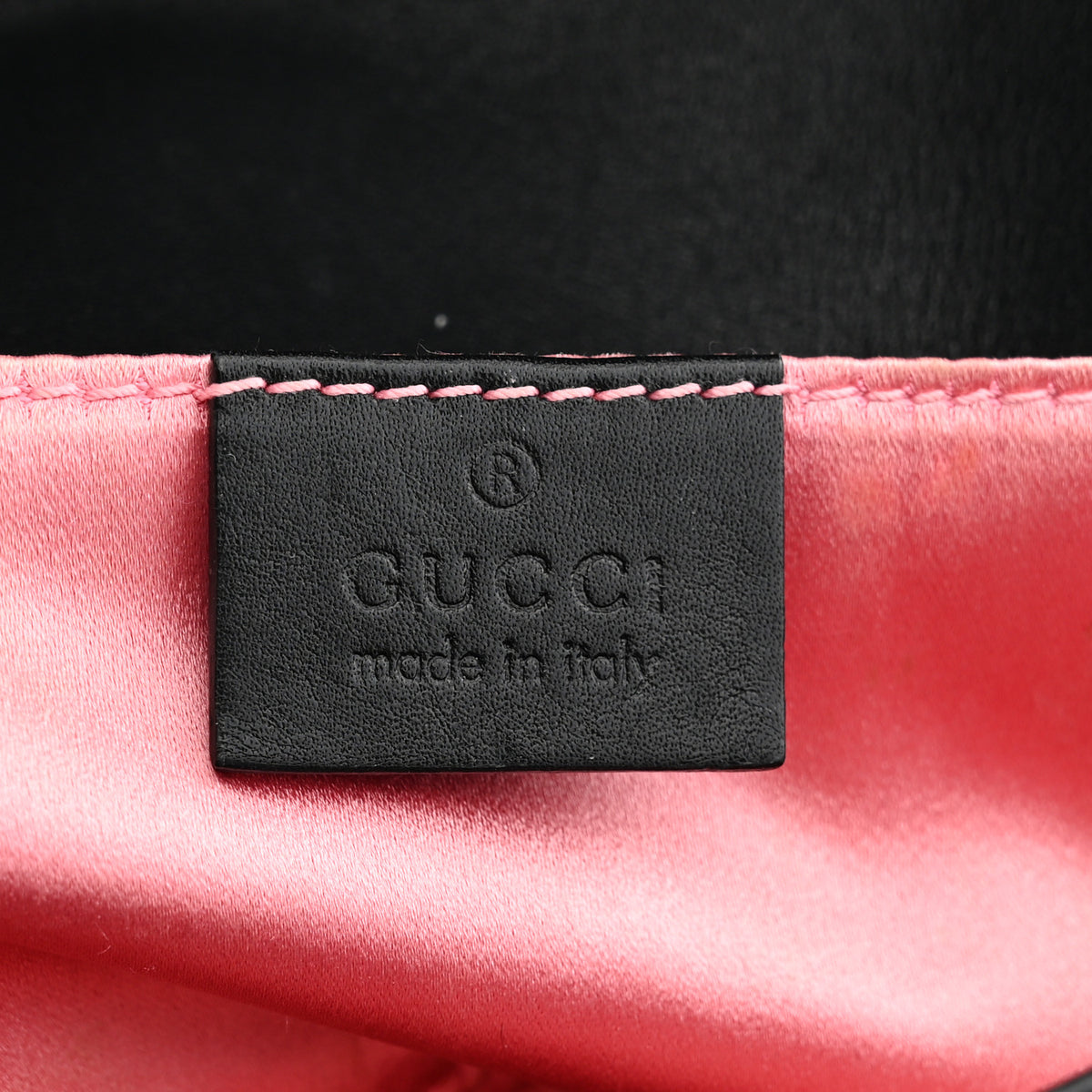 Velvet Matelasse Mini GG Marmont Shoulder Bag Black