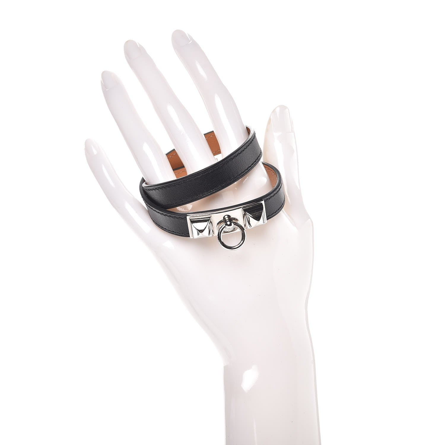 Hermes Chamonix Rivale Double Tour Bracelet S Black 2 of 6