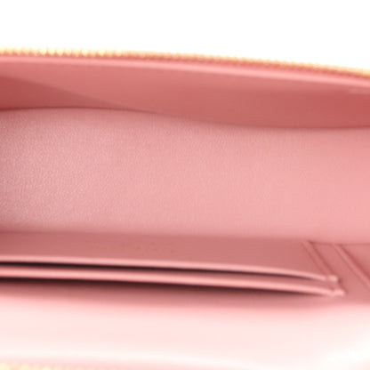 Chanel Calfskin Crocodile Embossed Crococo Top Handle Slim Vanity Case With Chain Light Pink 5 of 11