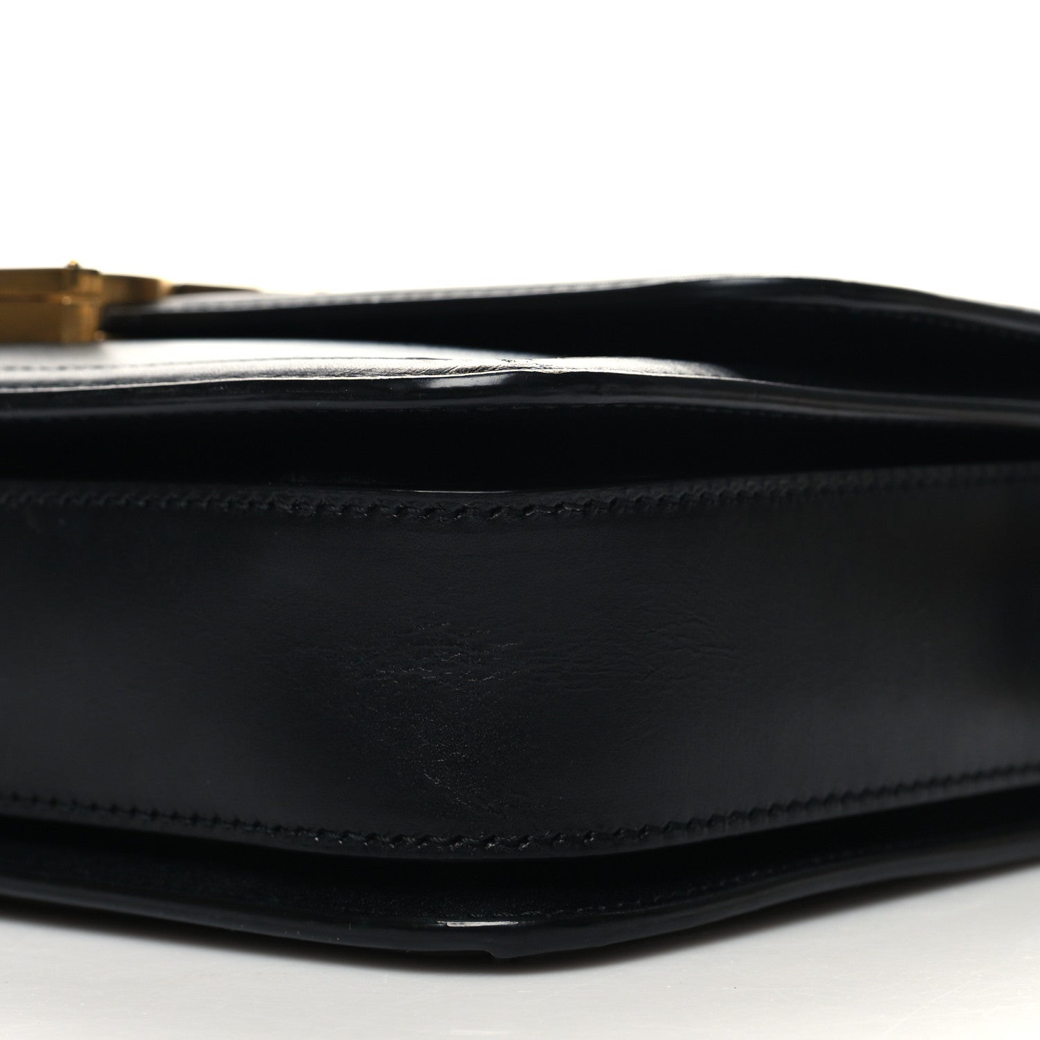 Saint Laurent Box Calfskin Monogram Medium Solferino Satchel Black 10 of 12