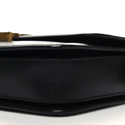Saint Laurent Box Calfskin Monogram Medium Solferino Satchel Black 10 of 12