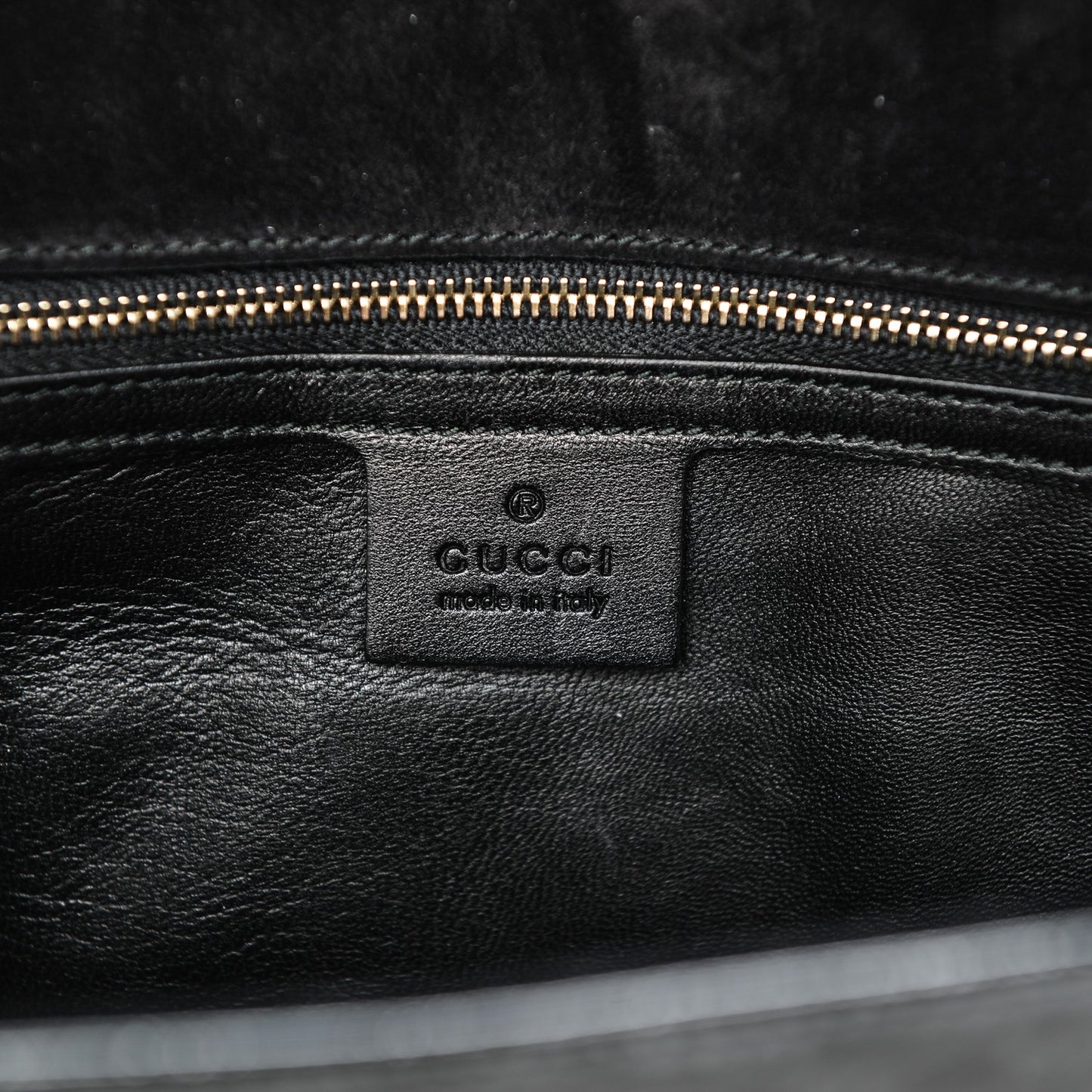 Patent Microguccissima Medium Broadway Clutch Black