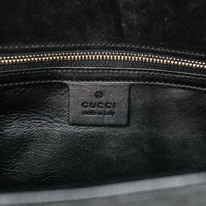 Gucci Patent Microguccissima Medium Broadway Clutch Black 6 of 7