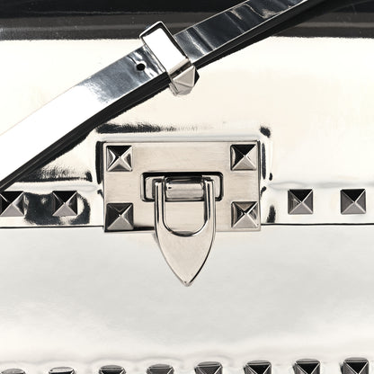 Valentino Garavani Mirror Calfskin Small Rockstud23 Shoulder Bag Silver 7 of 9