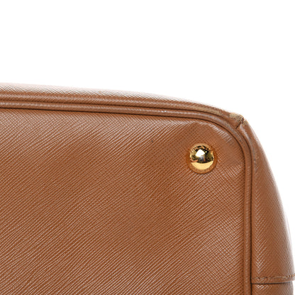 Prada Saffiano Medium Galleria Double Zip Tote Caramel 12 of 27