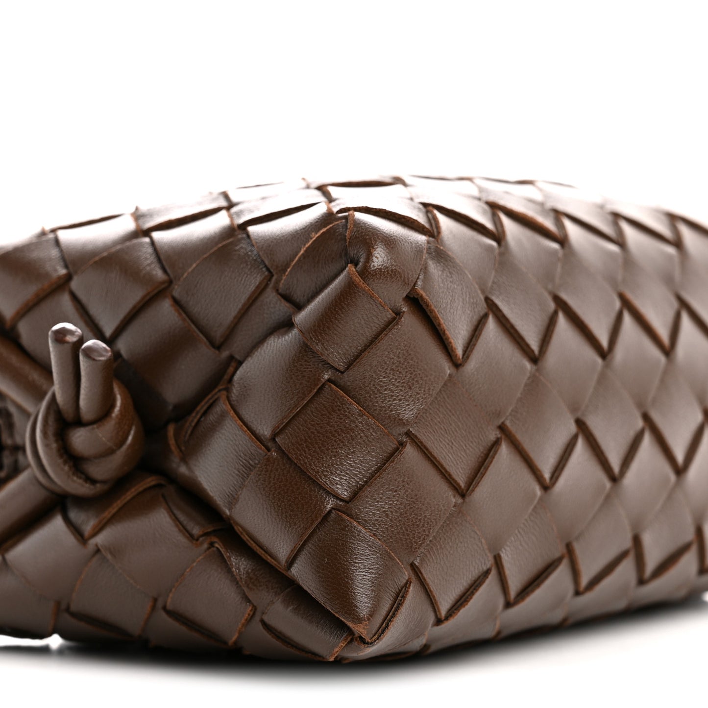 Nappa Intrecciato Mini Loop Camera Bag Light Brown