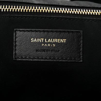 Saint Laurent Lambskin Quilted Maxi Icare Shopping Tote Black 7 of 11