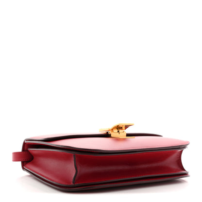 Celine Box Calfskin Medium Classic Box Flap Bag Red 4 of 12