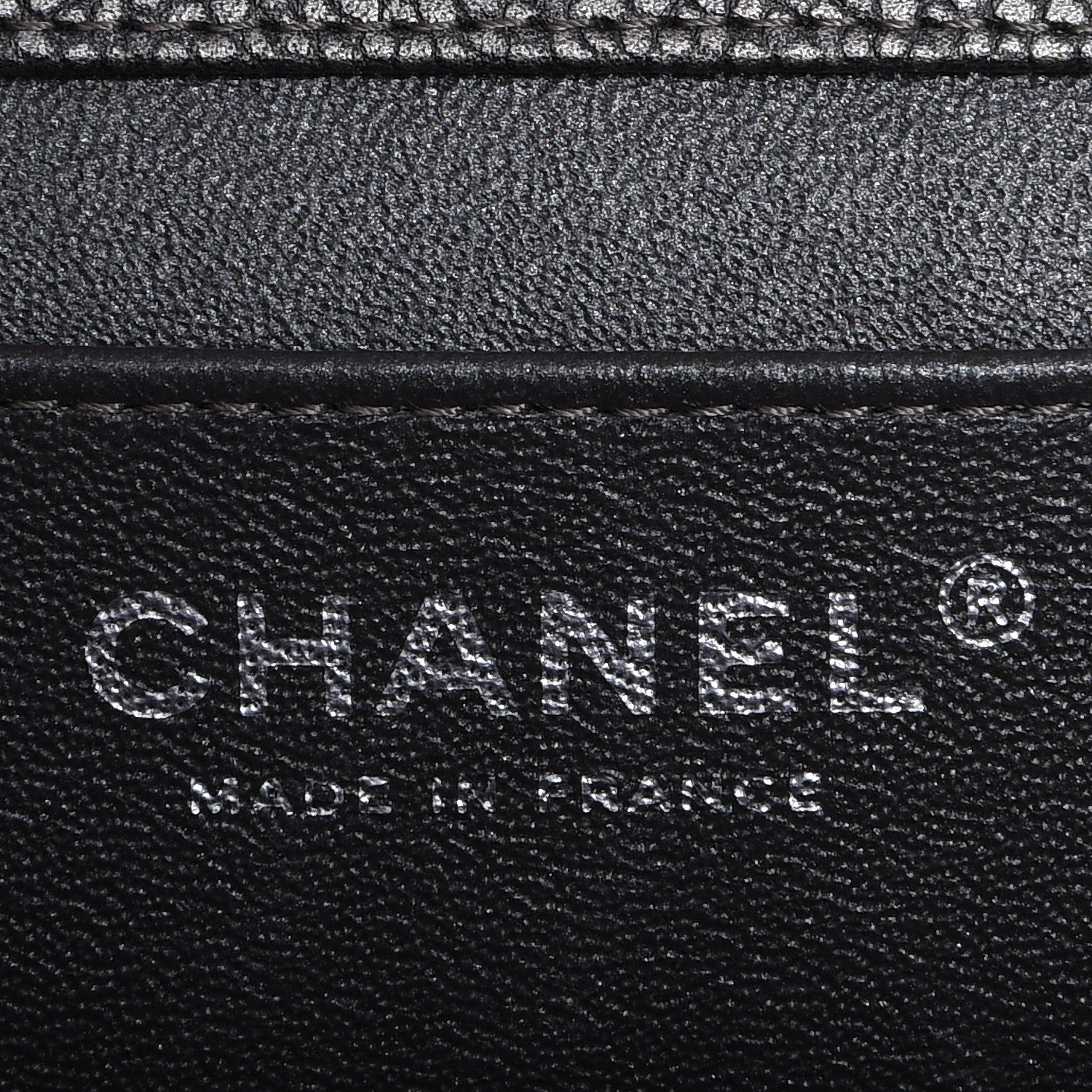 Chanel Metallic Caviar Quilted Clutch With Chain Flap Dark Silver 6 of 7