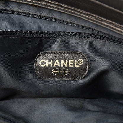 Chanel Lambskin Quilted CC Shoulder Bag Navy 5 of 16