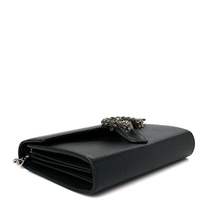 Gucci Calfskin Mini Dionysus Chain Wallet Black 4 of 11
