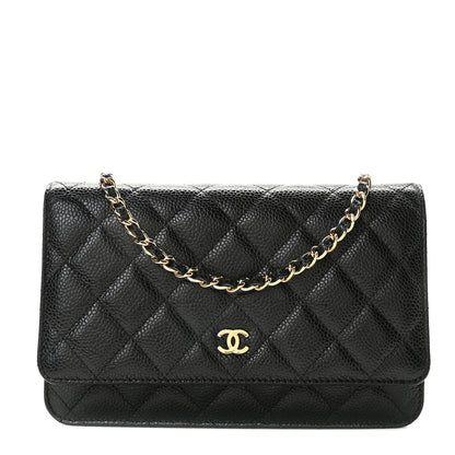Chanel Caviar Quilted Wallet On Chain WOC Black 1 of 9