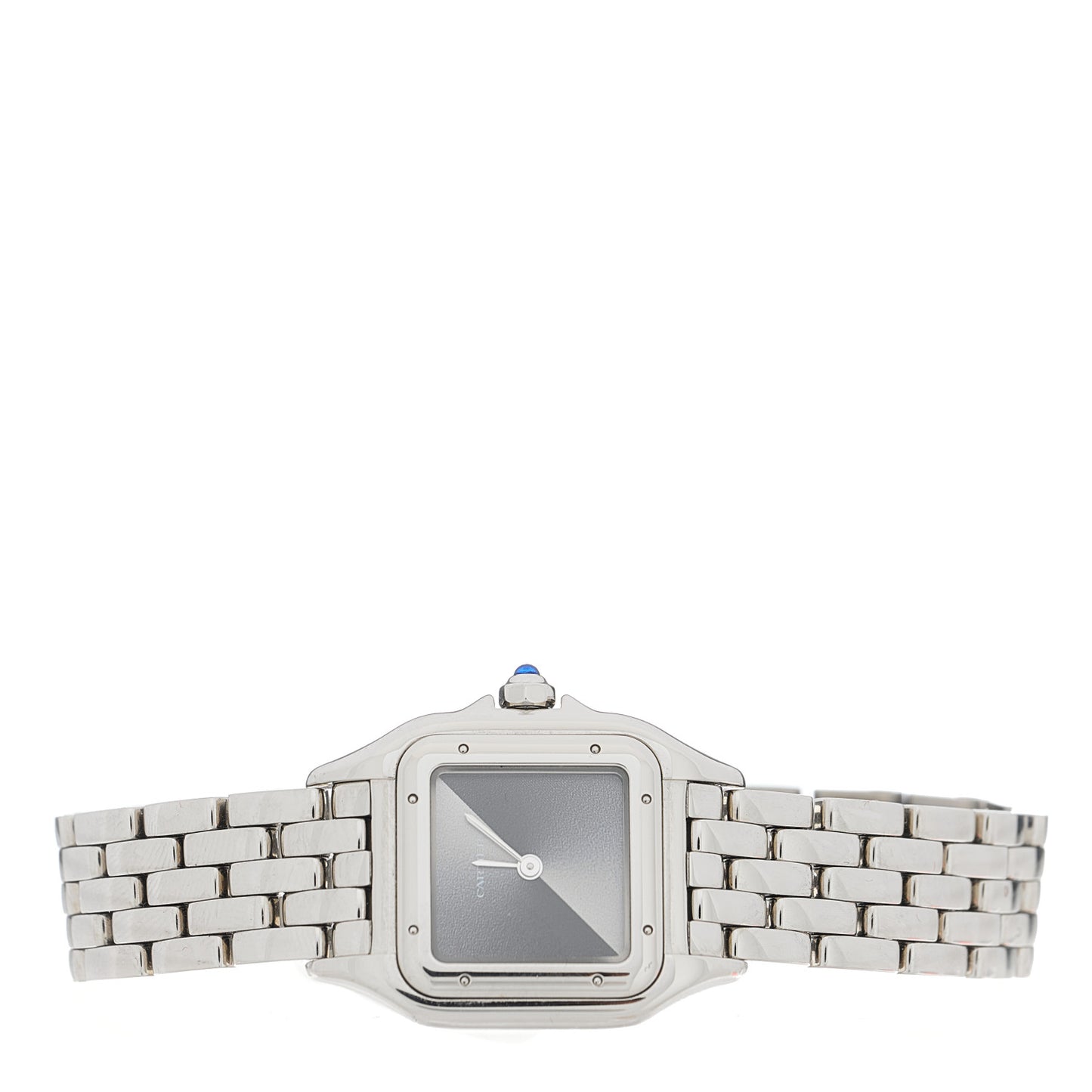 Stainless Steel 22mm Panthere Quartz Watch Grey