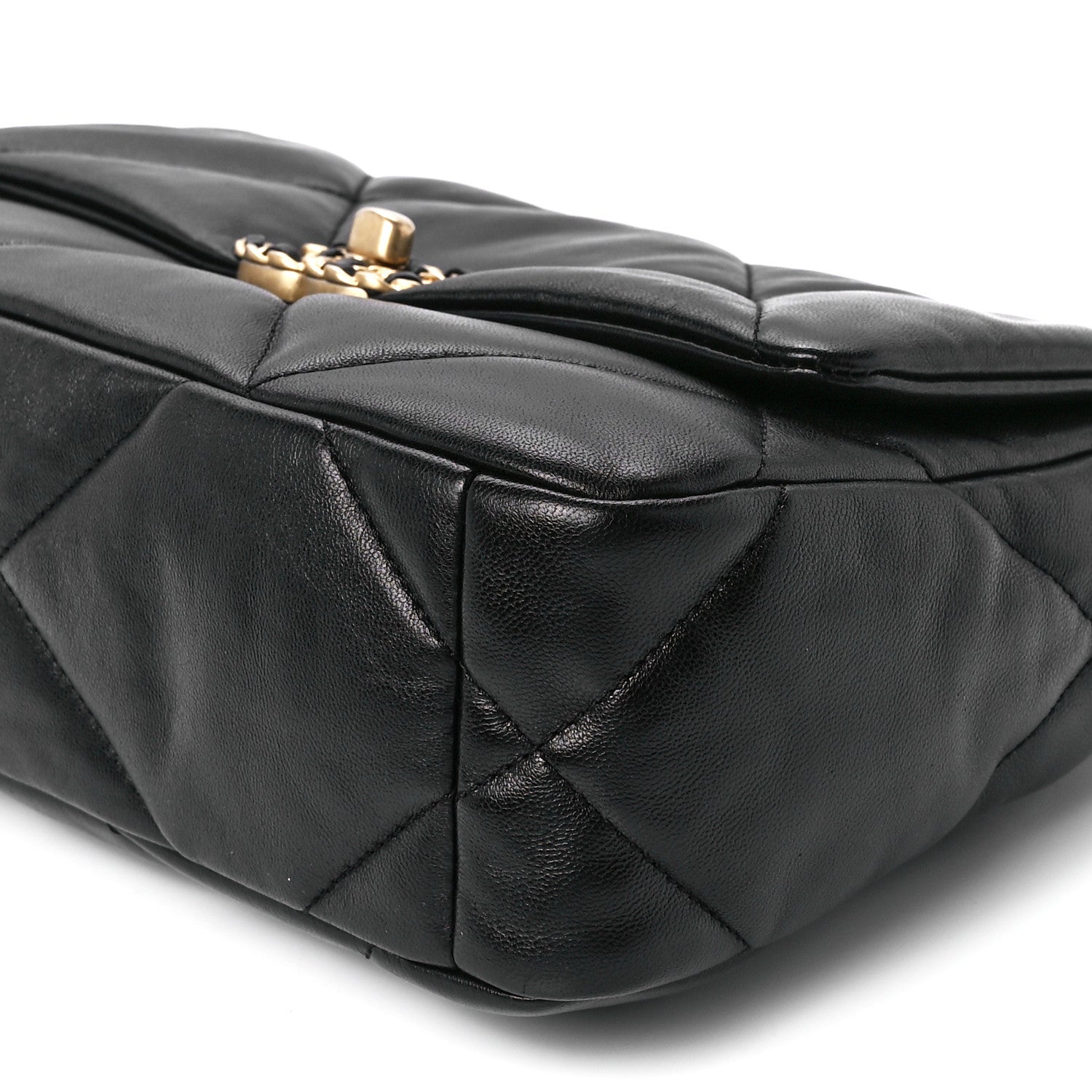 Chanel Lambskin Quilted Medium Chanel 19 Flap Black 11 of 12