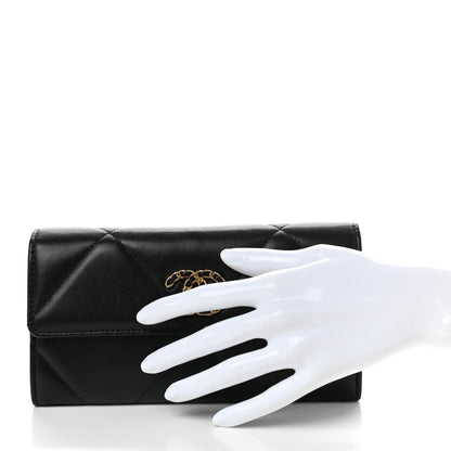 Chanel Lambskin Quilted Chanel 19 Flap Wallet Black 2 of 9