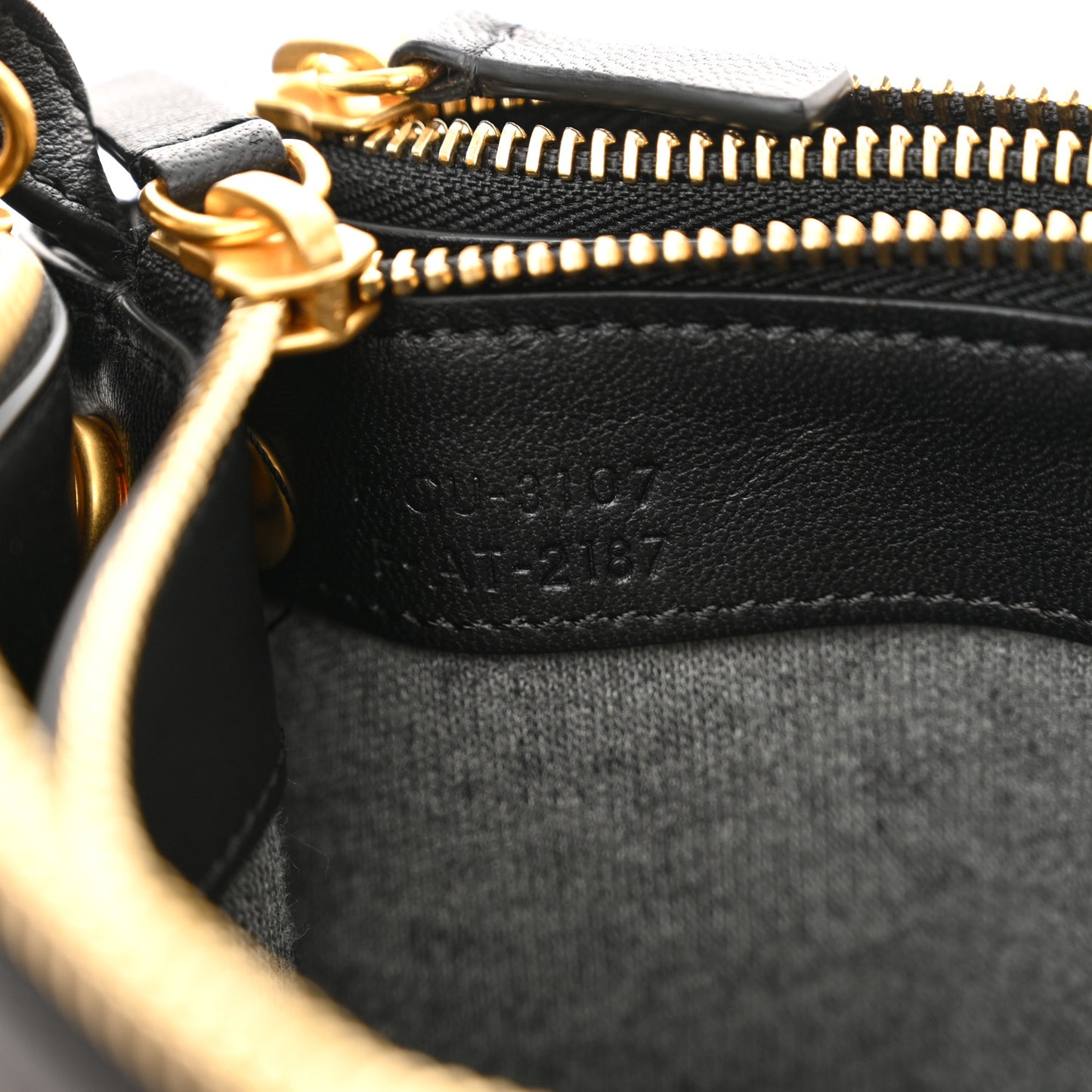 Lambskin Large Trio Crossbody Bag Black