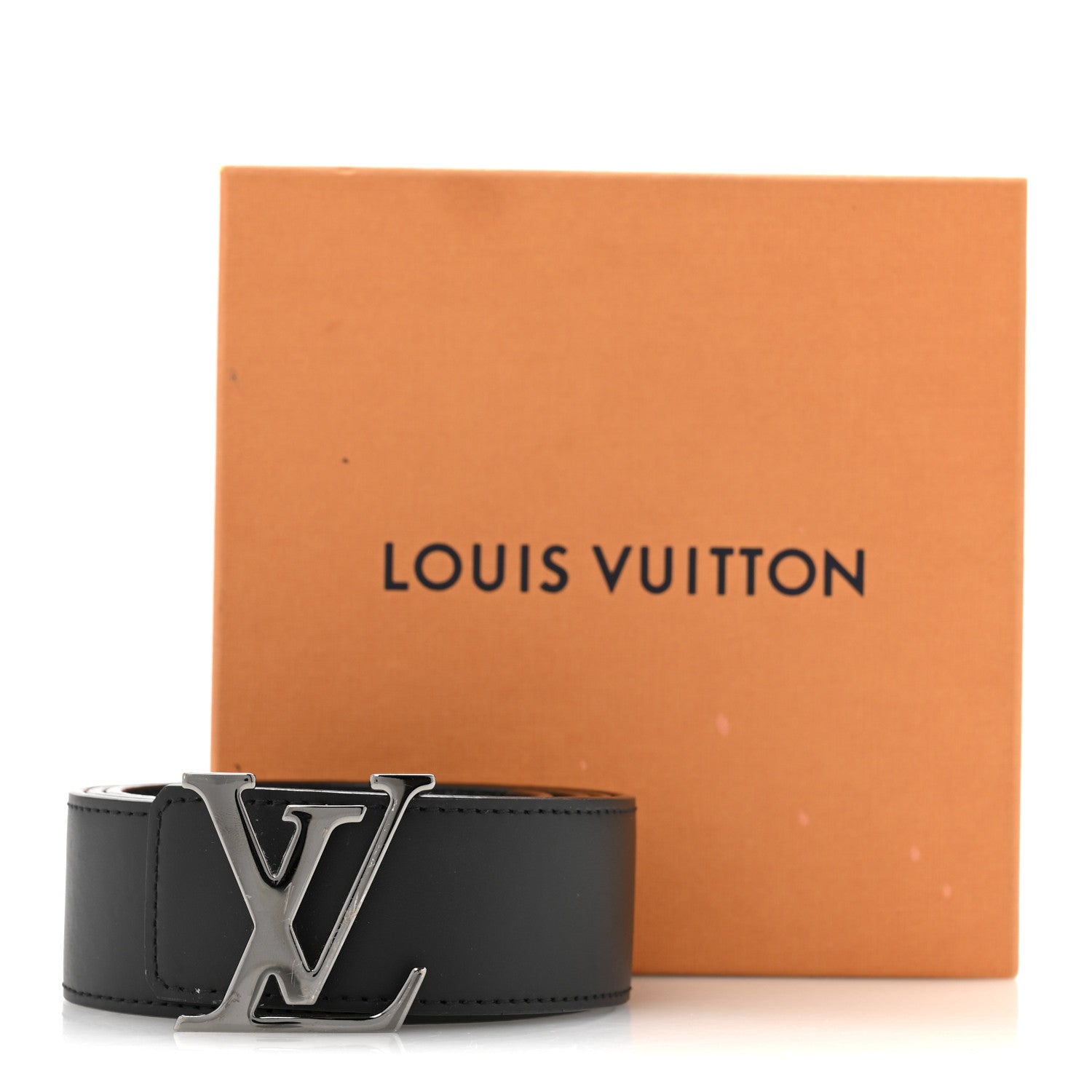 Louis Vuitton Damier Graphite 40mm LV Initiales 90 36 Belt 9 of 9