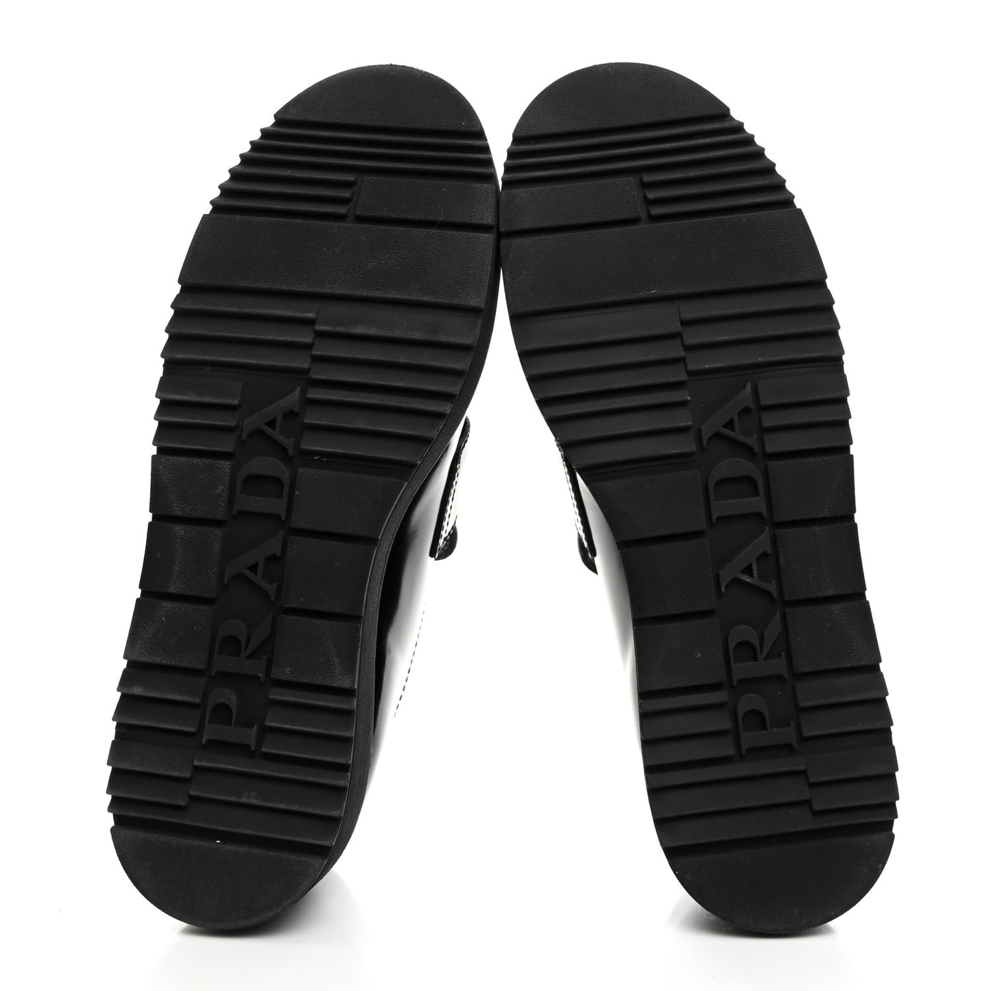 Spazzolato Metal Triangle Logo Flatform 45mm Loafers 40 Black