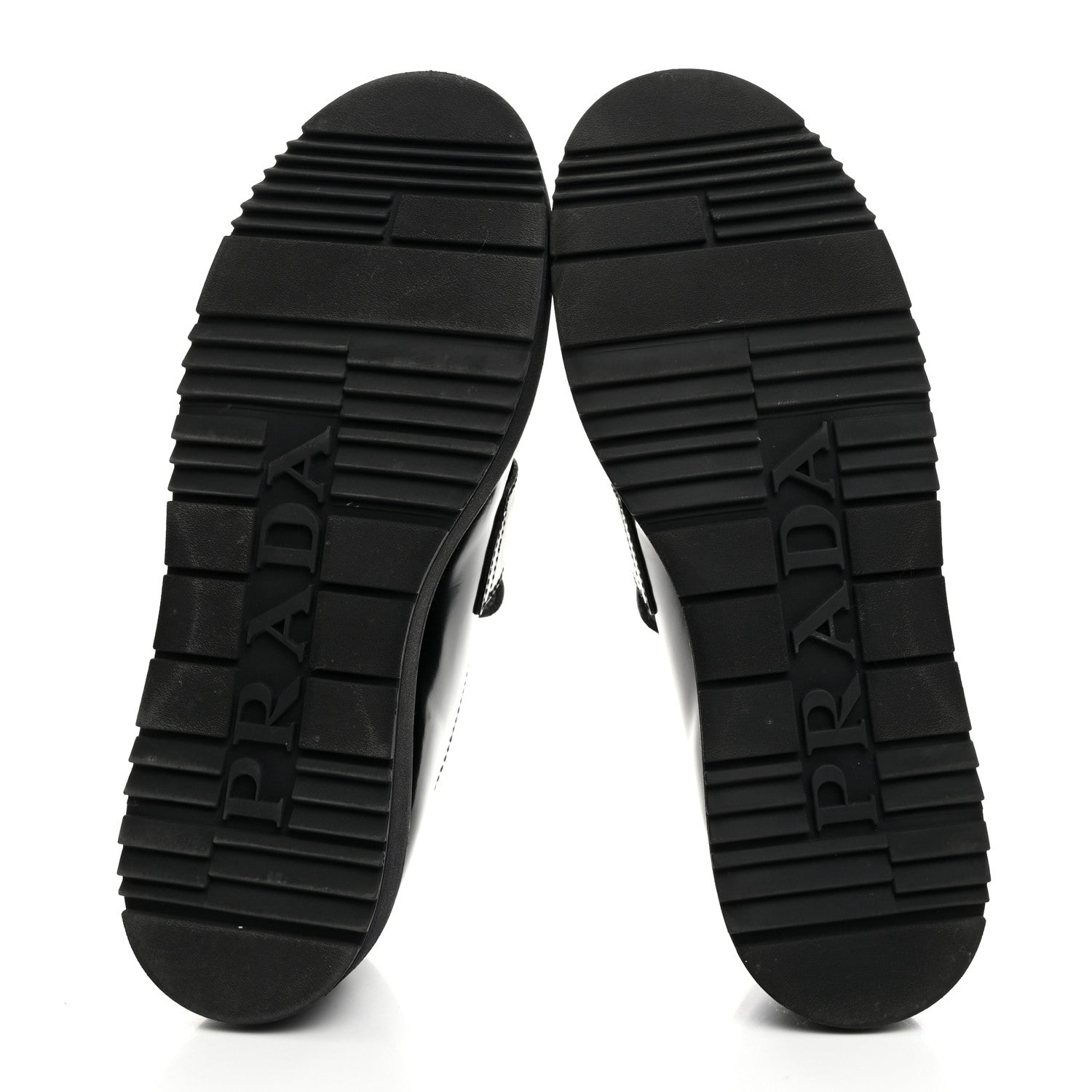 Prada Spazzolato Metal Triangle Logo Flatform 45mm Loafers 40 Black 5 of 9