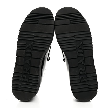 Prada Spazzolato Metal Triangle Logo Flatform 45mm Loafers 40 Black 5 of 9