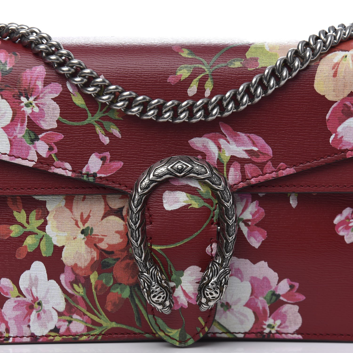 Gucci Calfskin Blooms Print Small Dionysus Shoulder Bag Romantic Cherry Multicolor 11 of 11