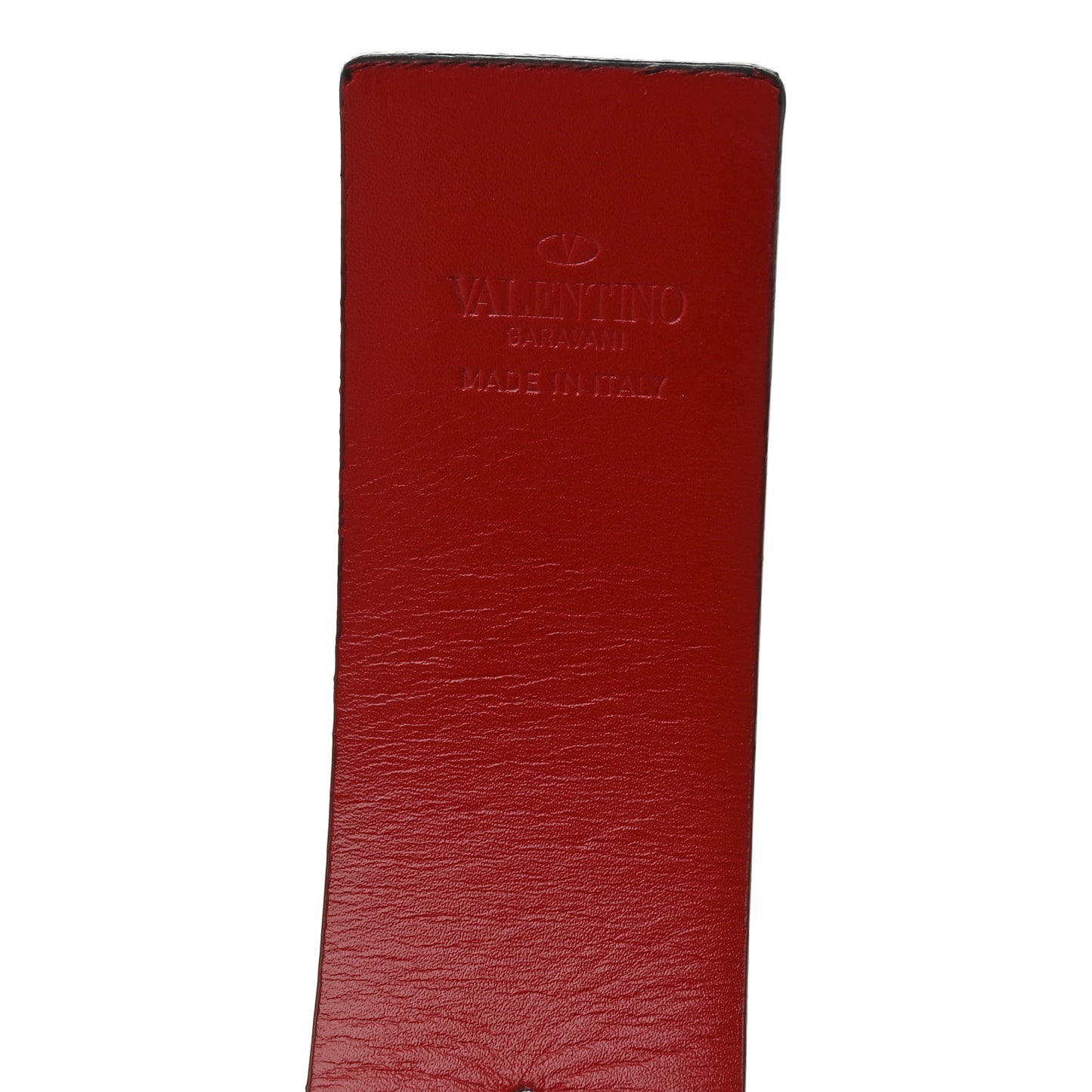 Glossy Calfskin VLogo Reversible 40mm Belt 75 30 Black Rouge Pur