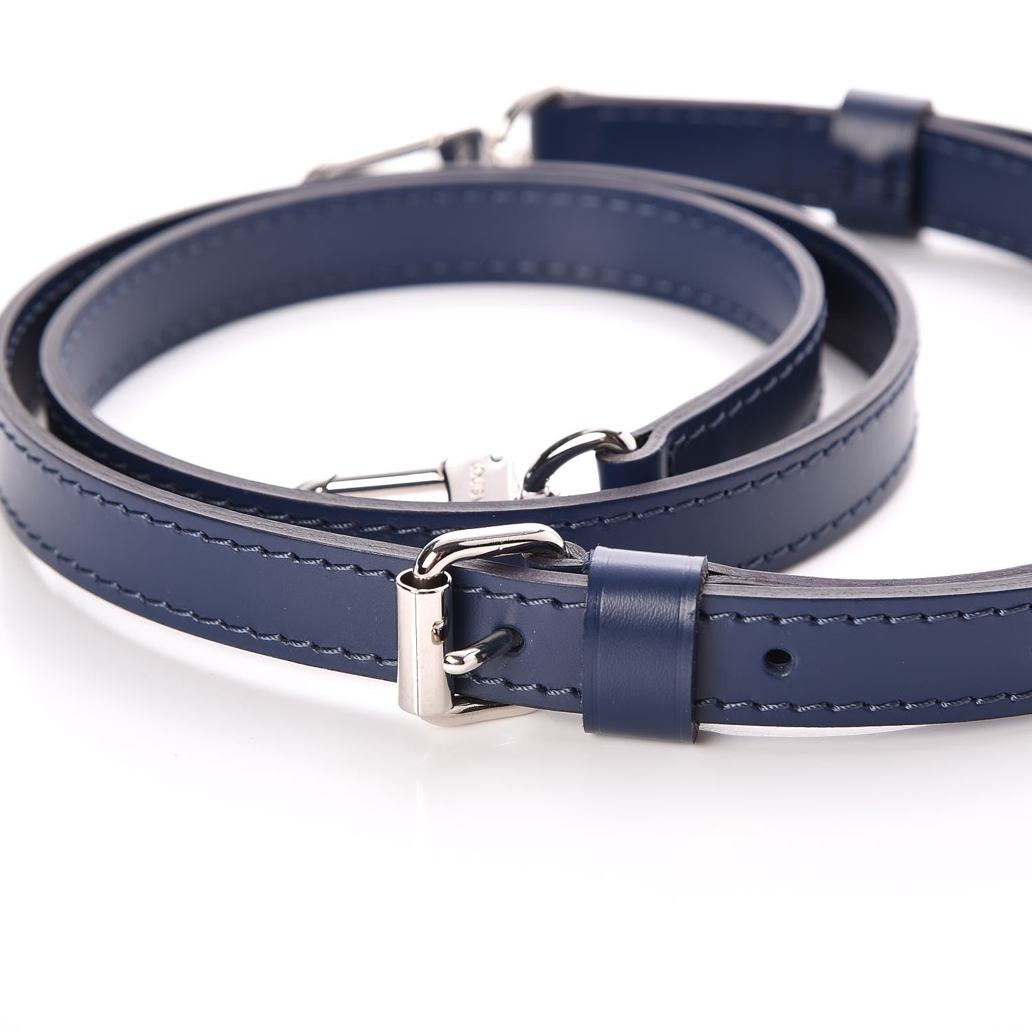 Louis Vuitton Calfskin 16mm Adjustable Shoulder Strap Indigo 3 of 4