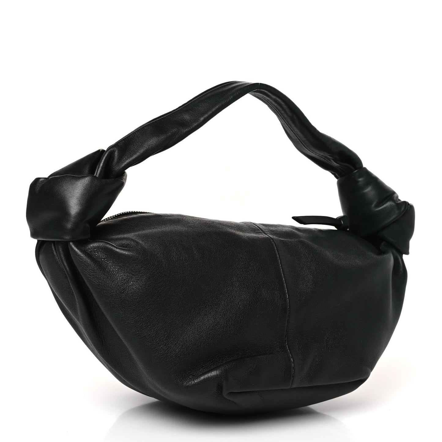 Calfskin Mini Double Knot Bag Black