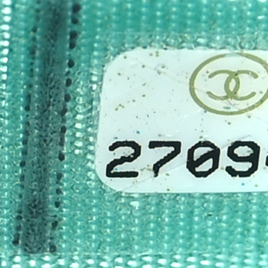 Chanel Caviar Quilted Boy Wallet On Chain WOC Light Blue 8 of 12