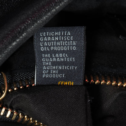 Fendi Goatskin Medium Peekaboo Iconic Satchel Black 8 of 9
