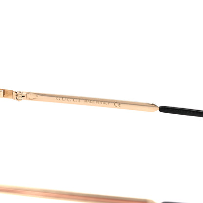 Gucci Aviator Eyeglasses GG0138S Gold Black 7 of 8