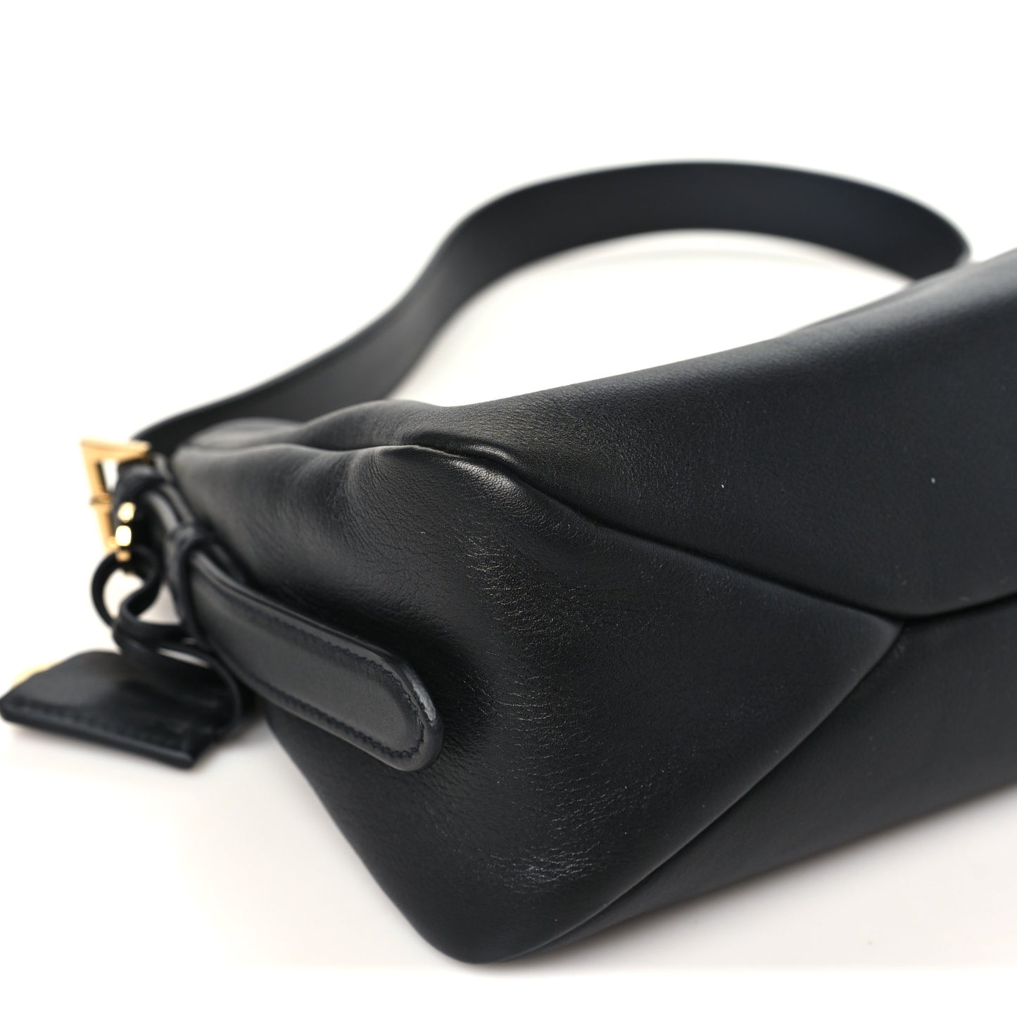 Soft Calfskin Medium Aimee Shoulder Bag Black