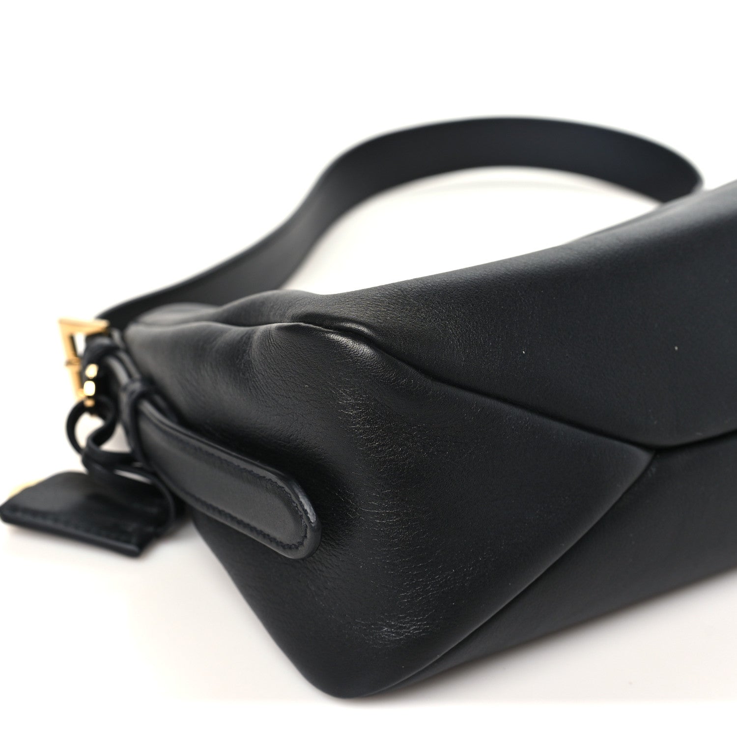 Prada Soft Calfskin Medium Aimee Shoulder Bag Black 8 of 9