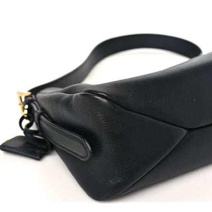 Prada Soft Calfskin Medium Aimee Shoulder Bag Black 8 of 9