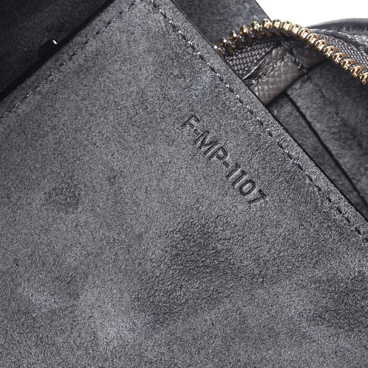 Celine Grained Calfskin Micro Belt Bag Grey 9 of 9