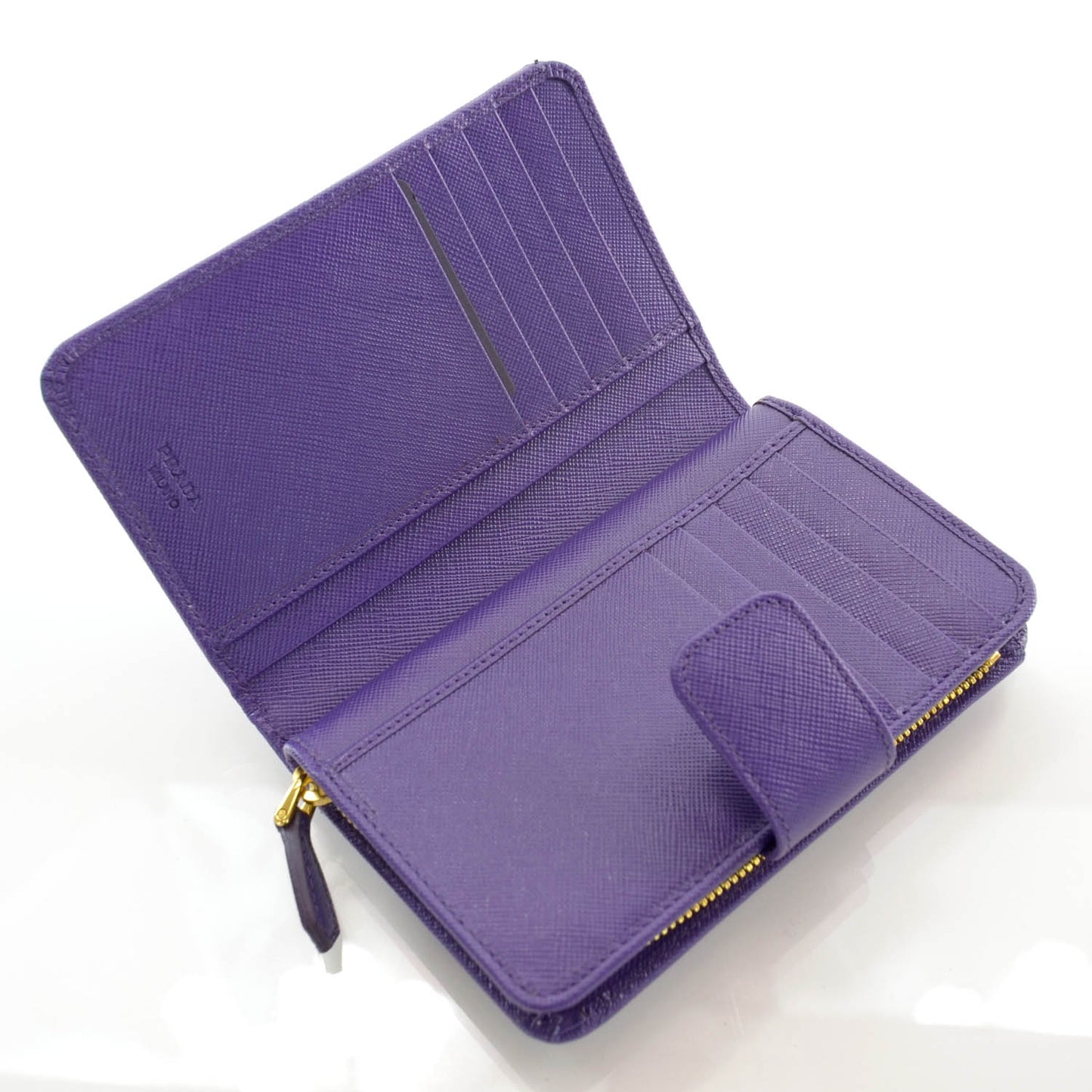 Saffiano Compact Wallet Viola