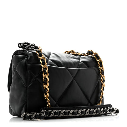 Chanel Lambskin Quilted Medium Chanel 19 Flap Black 3 of 11