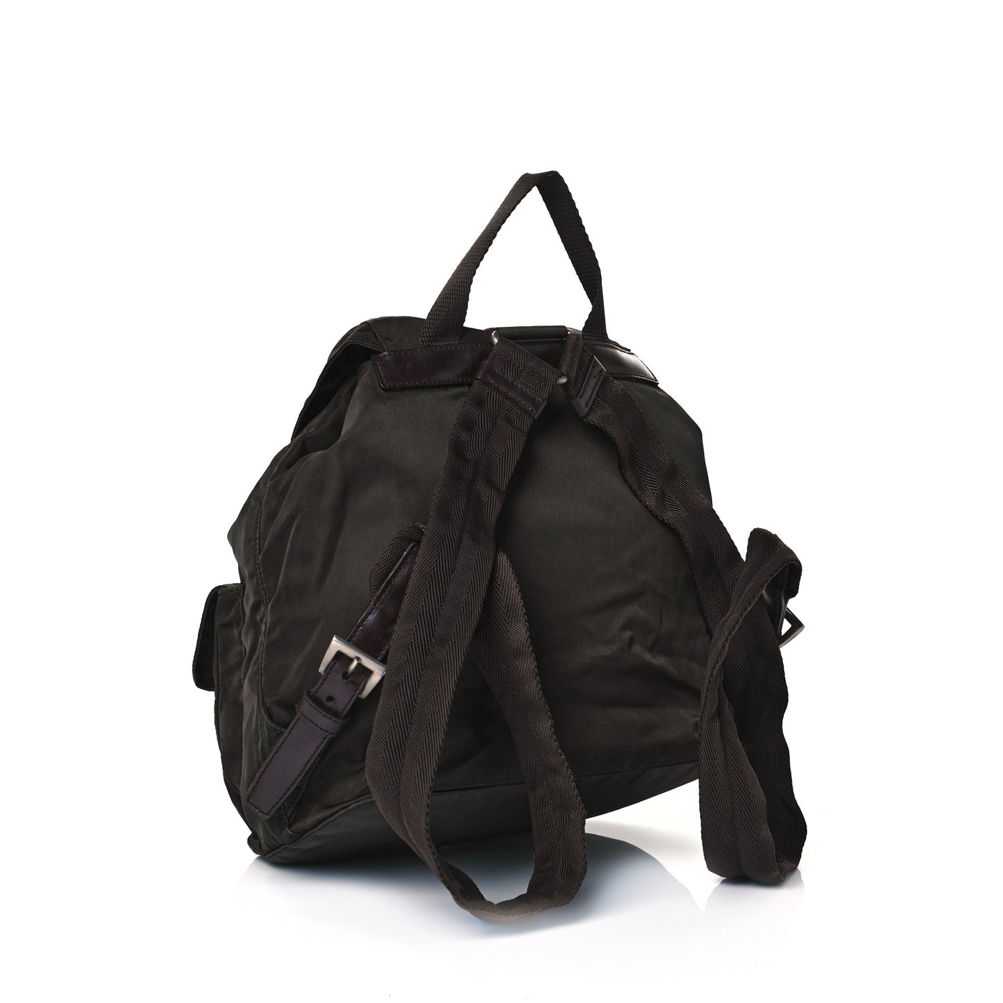 Nylon Vela Small Backpack Ebano