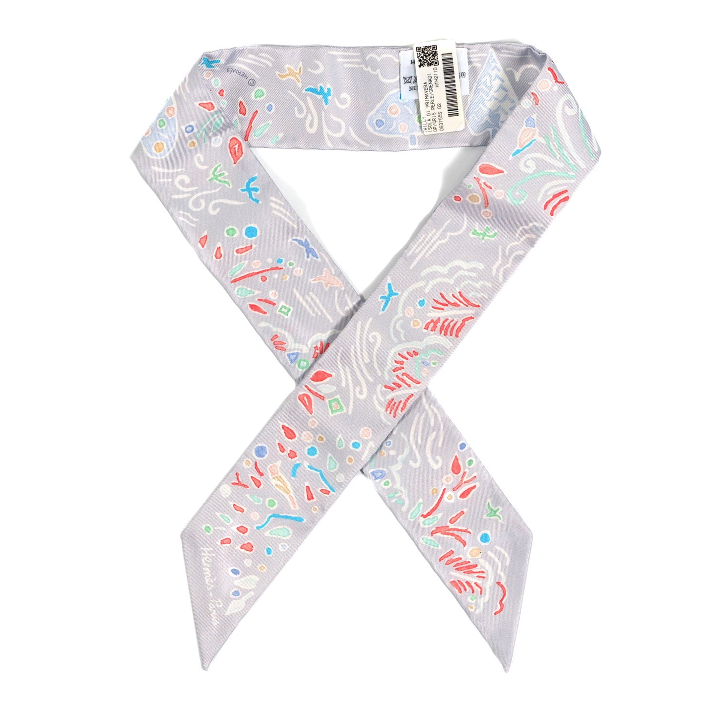 Silk Isola Di Primavera Twilly Gris Perle Grenadine