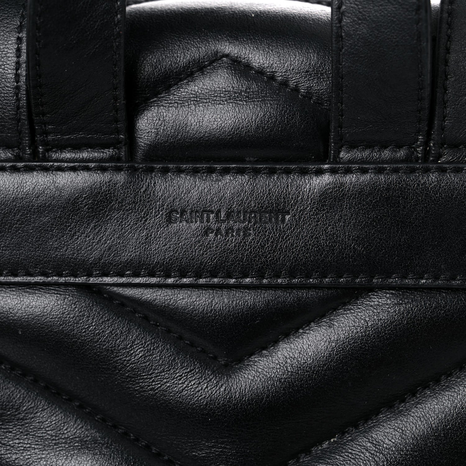 Saint Laurent Calfskin Y Quilted Monogram Small Loulou Backpack Black 16 of 20
