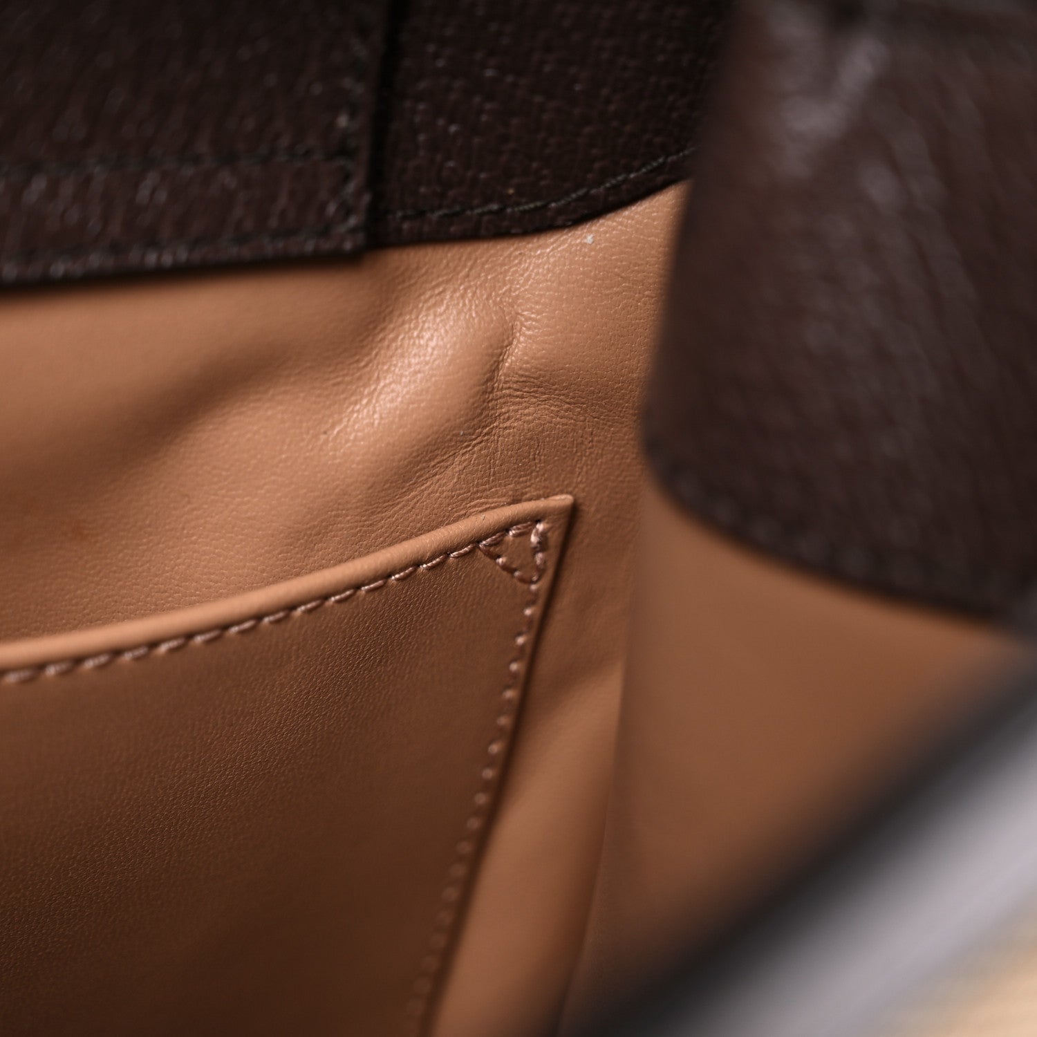 Gucci Monogram Jumbo GG Textured Dollar Calfskin Small Diana Tote Bag Camel Ebony New Acero 12 of 24